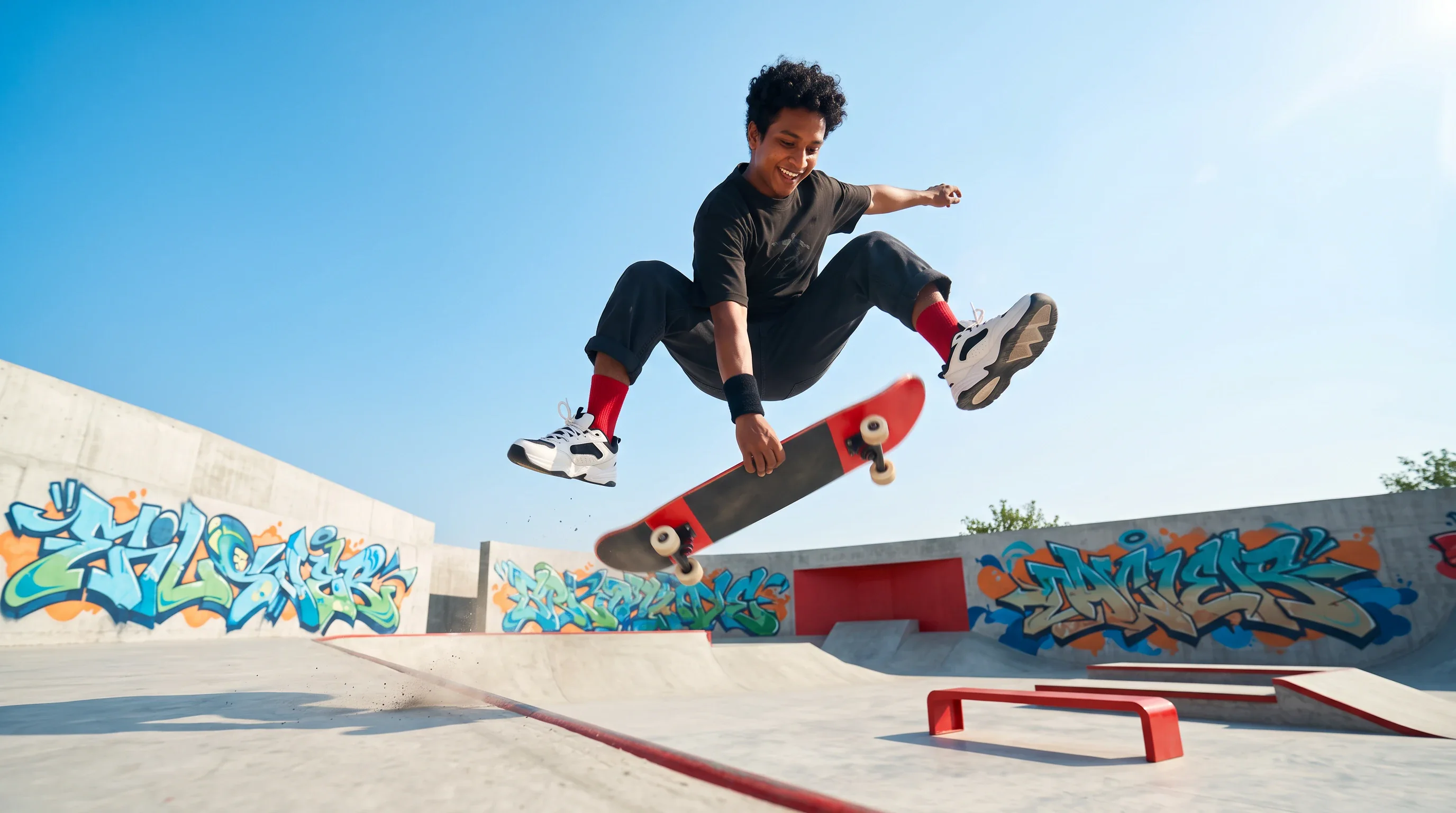 Off the ground.