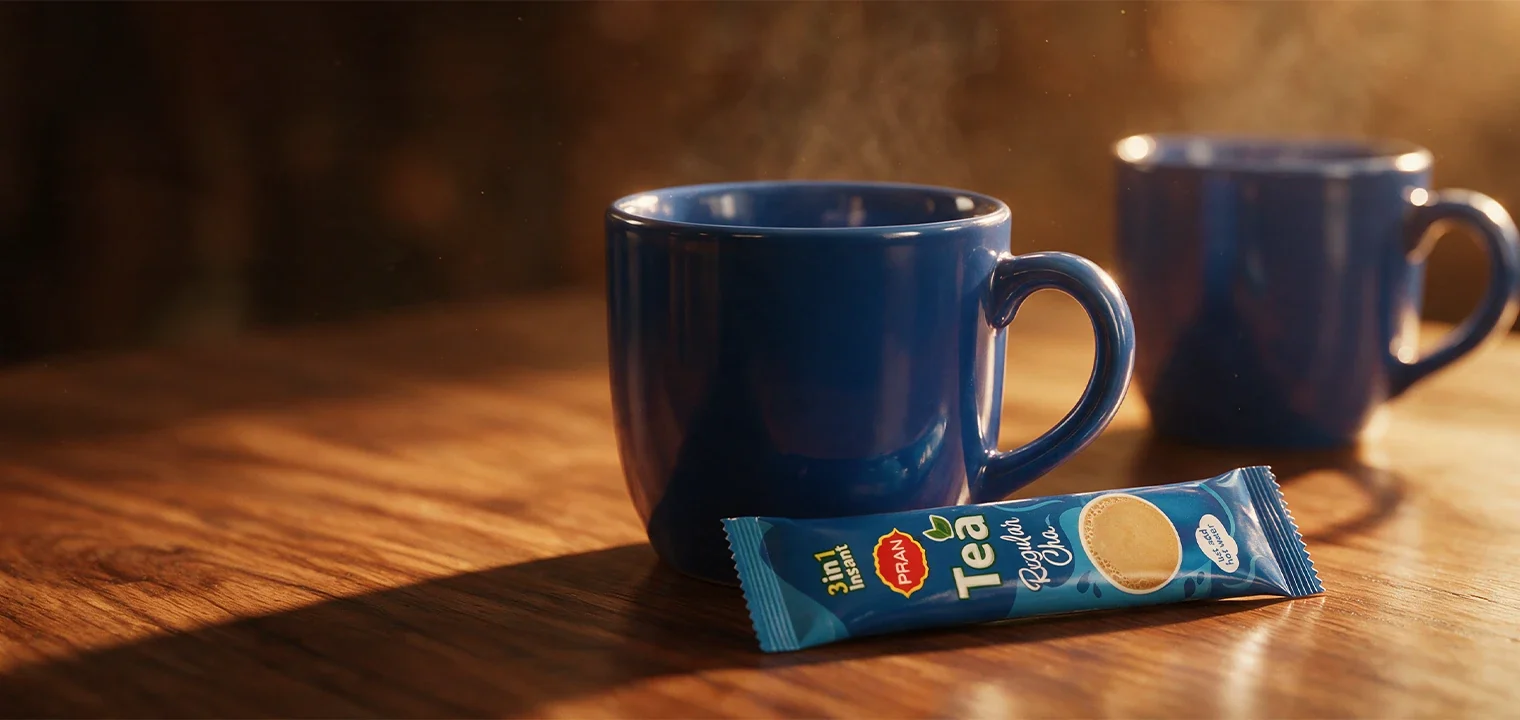 Two mugs, steam, and the stick that does all the work.