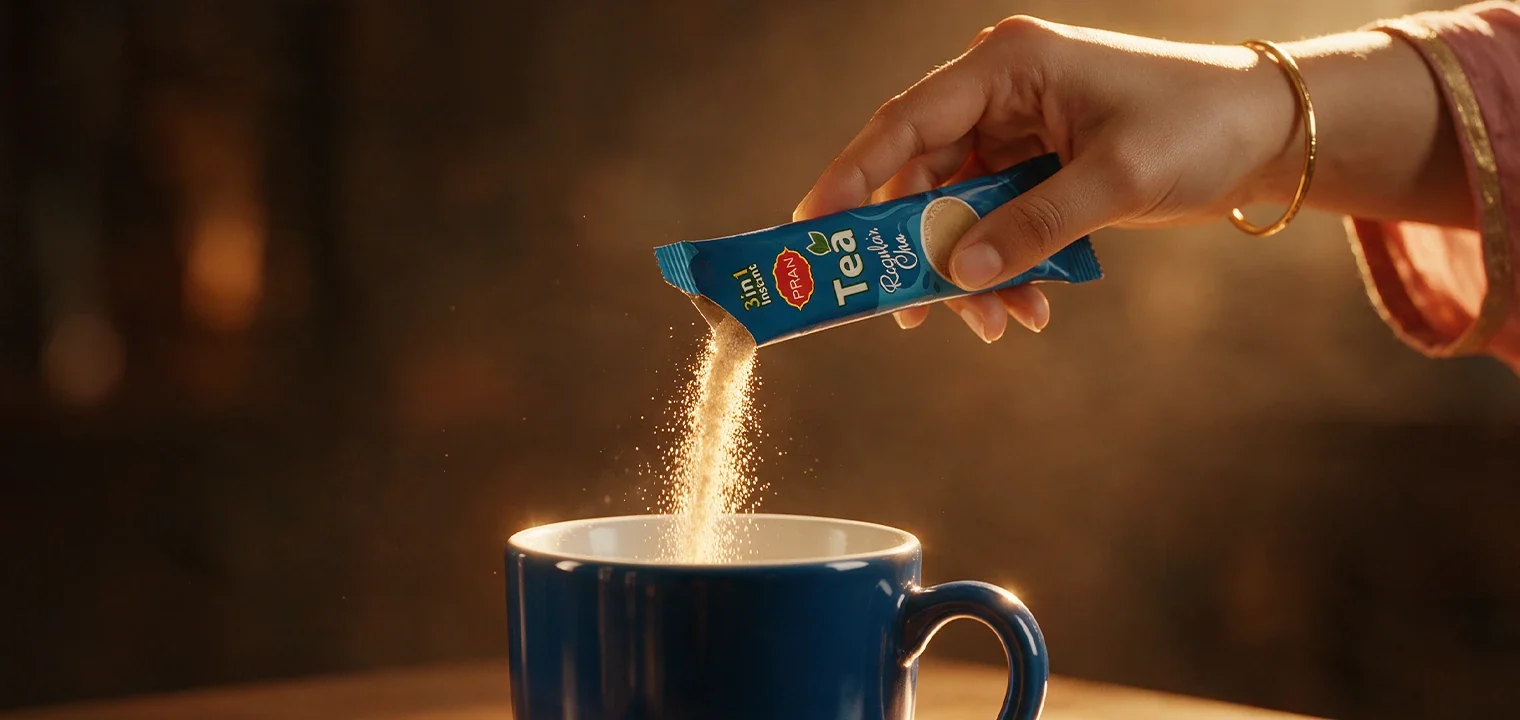 Open and pour.